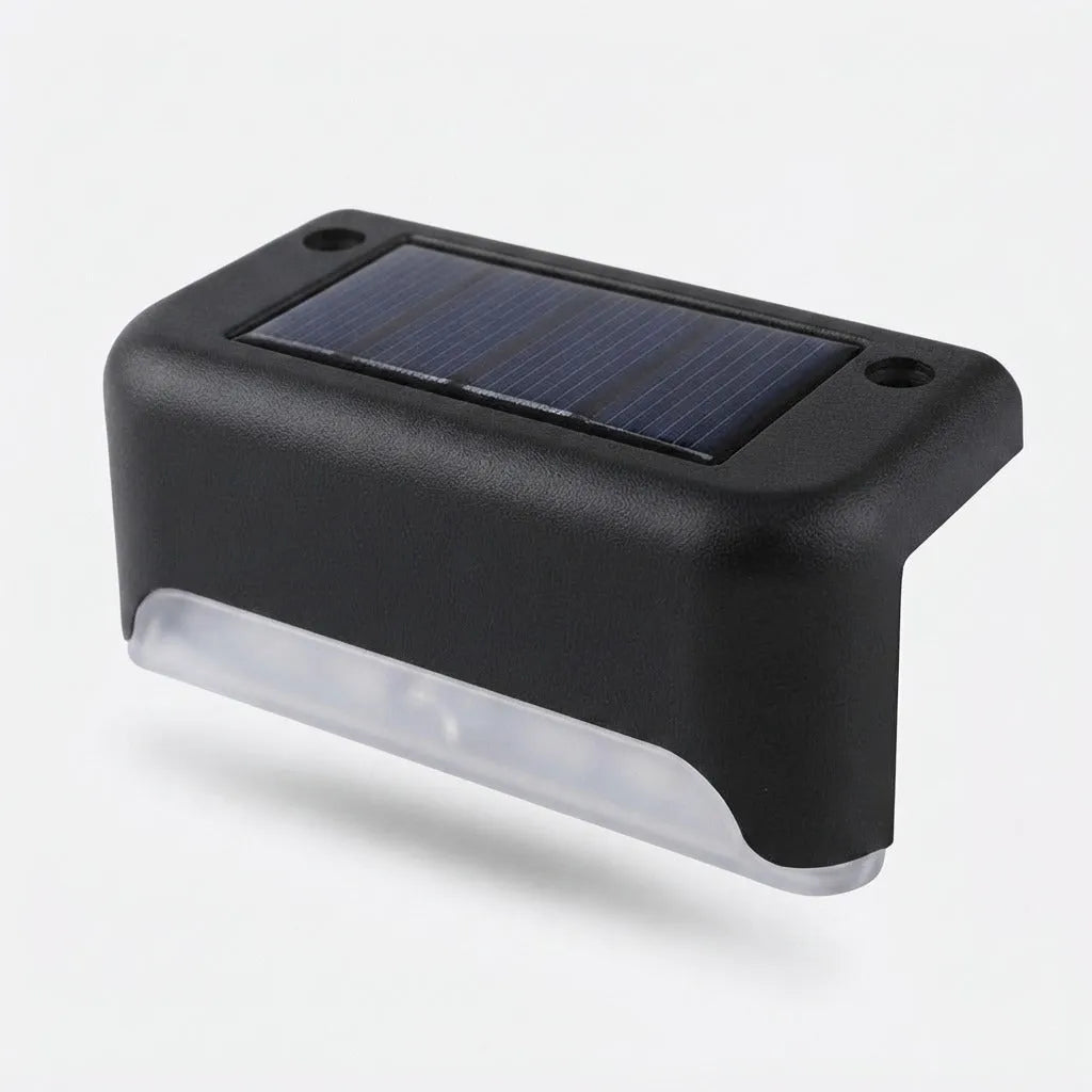 8-Piece Solar Step Light Set with Automatic On and Off