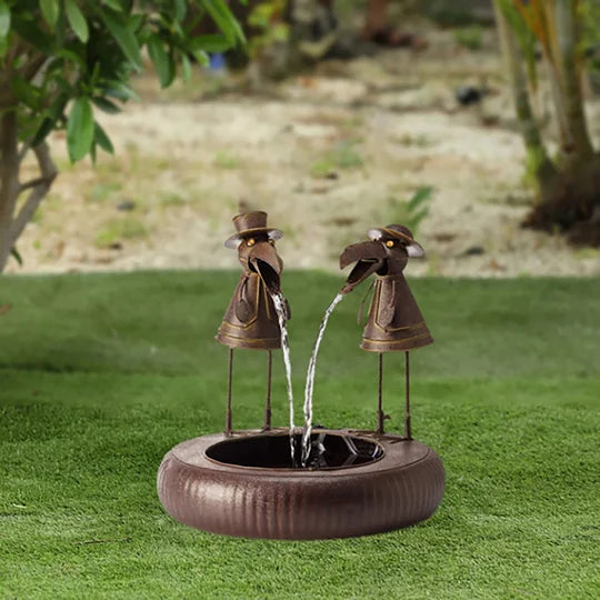 Faunatide - Skulpturaler Gartenbrunnen mit Tiermotiv