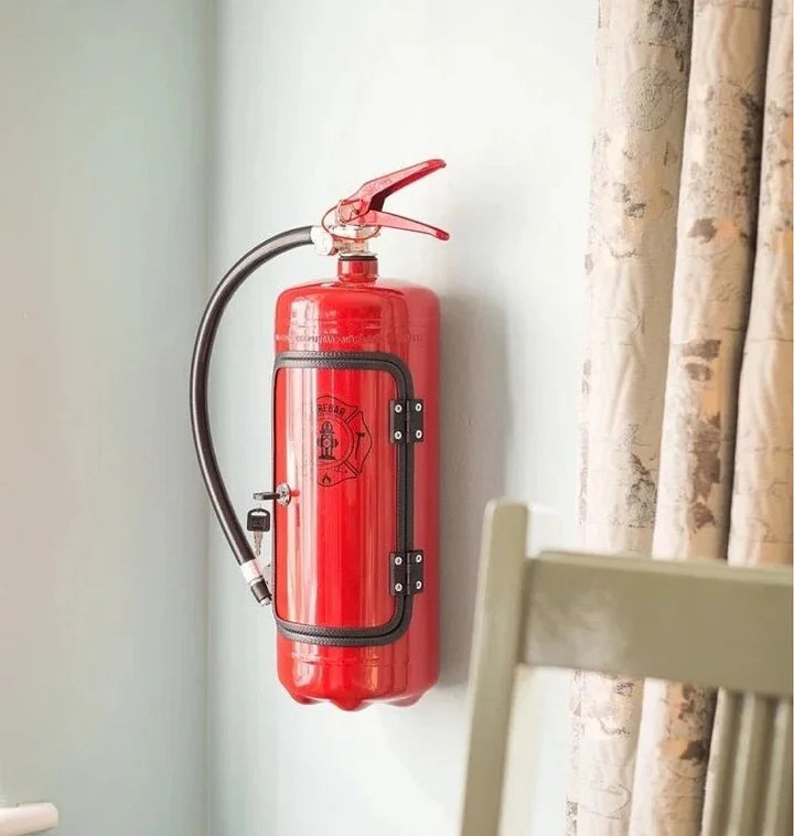 ExtinguBar - Abschließbarer Likörschrank in Feuerlöscherform