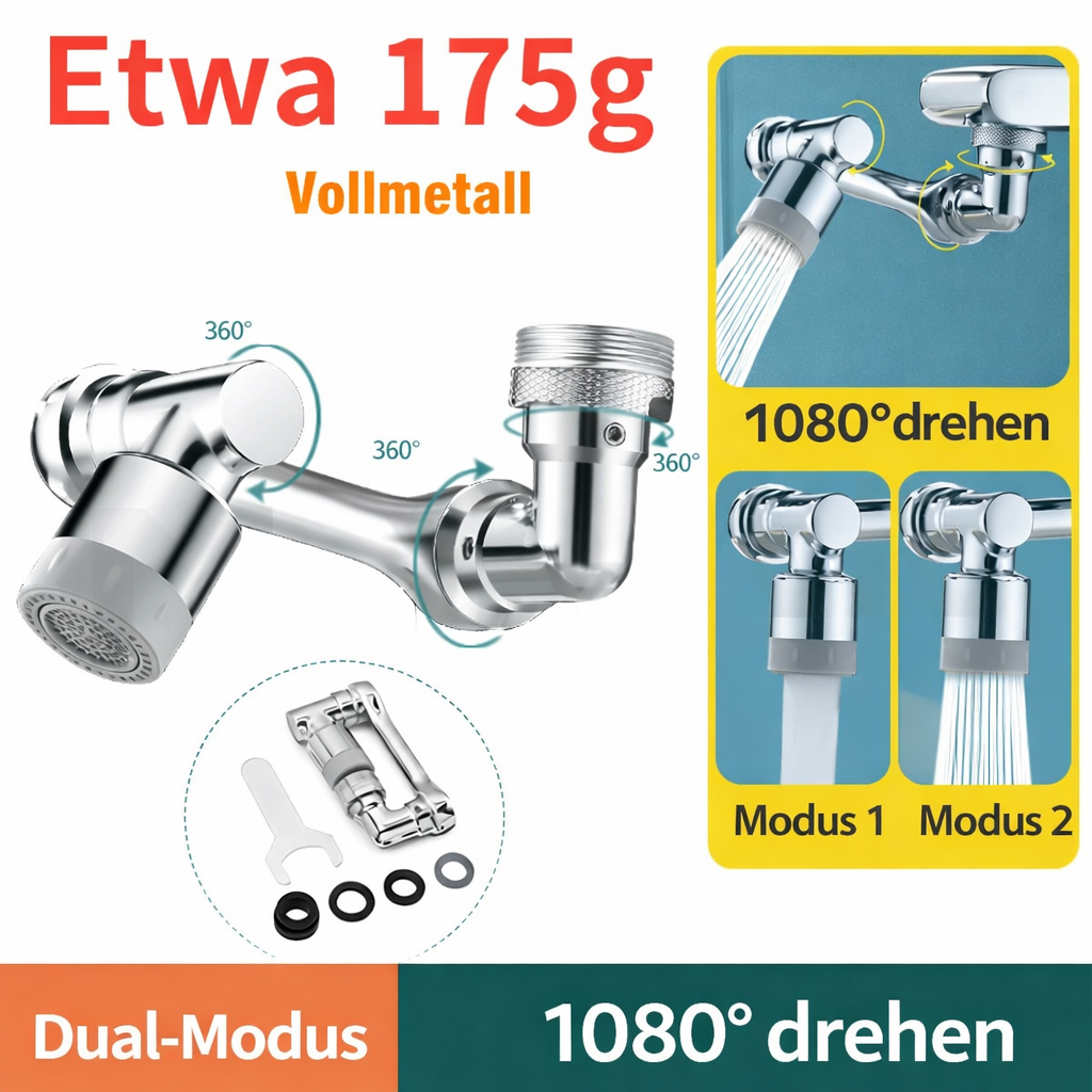 Swivelix - Flexibler Verlängerungsaufsatz für Wasserhähne