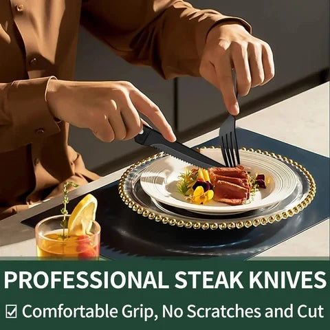 Culinova - Modernes schwarzes Besteckset