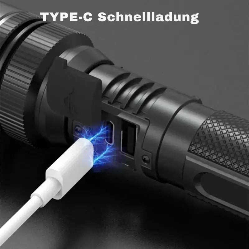 BeamTorch - Wiederaufladbare kompakte LED-Taschenlampe
