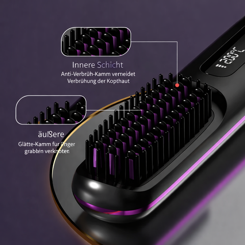 StyleBrush - Kabellose Haarglättungsbürste