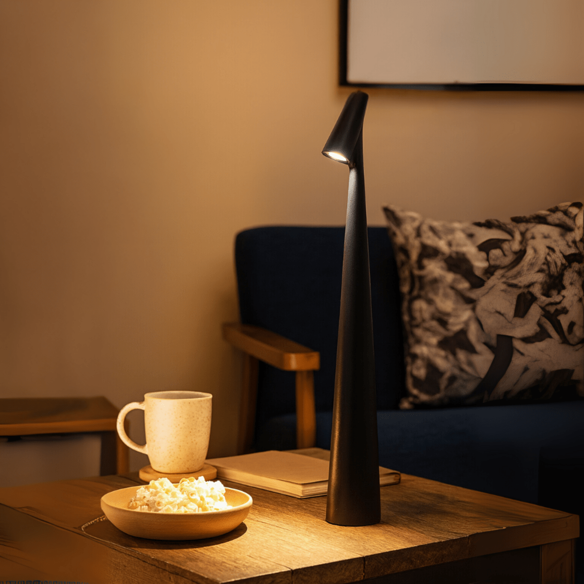AuraGlow - Moderne kabellose Tischlampe
