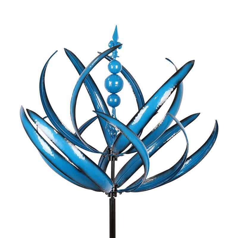 SpinFlora - Dekorative Lotus-Wetterfahne mit Blumenmotiv
