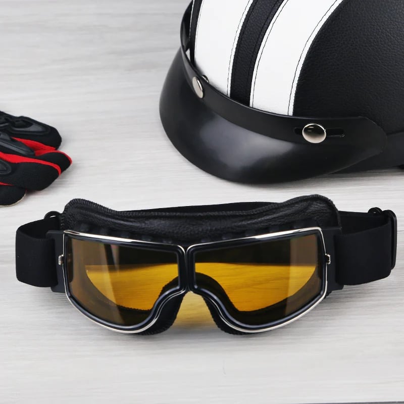MotoVision - Motorradbrille im Vintage-Stil