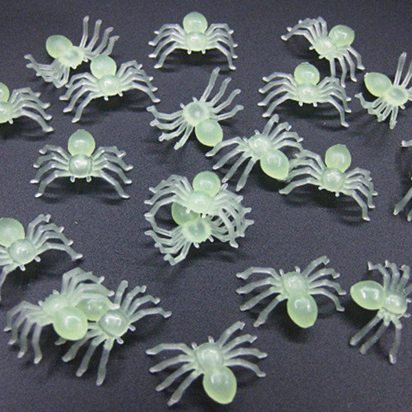 Glow In The Dark Spider Decorations