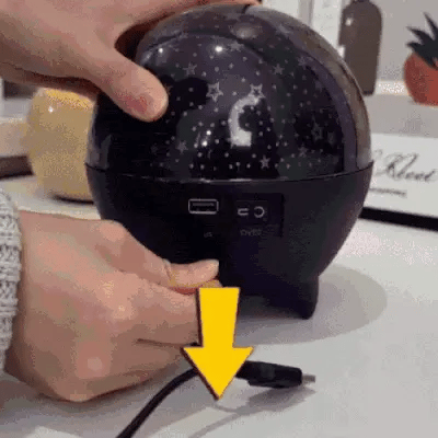 Rotating Galaxy Star Projector Night Lamp
