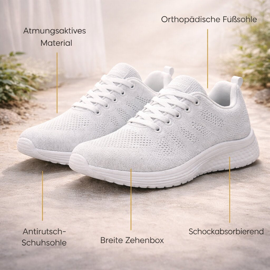 Cushioned Breathable Lace Up Sneakers