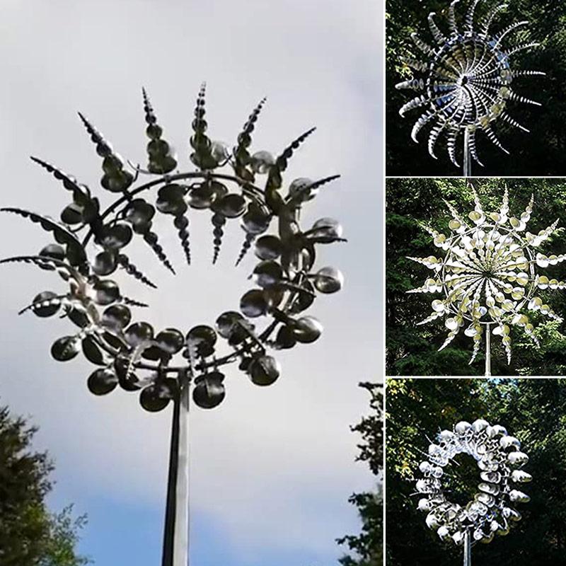 Kinetic Outdoor Wind Spinner Sculpture