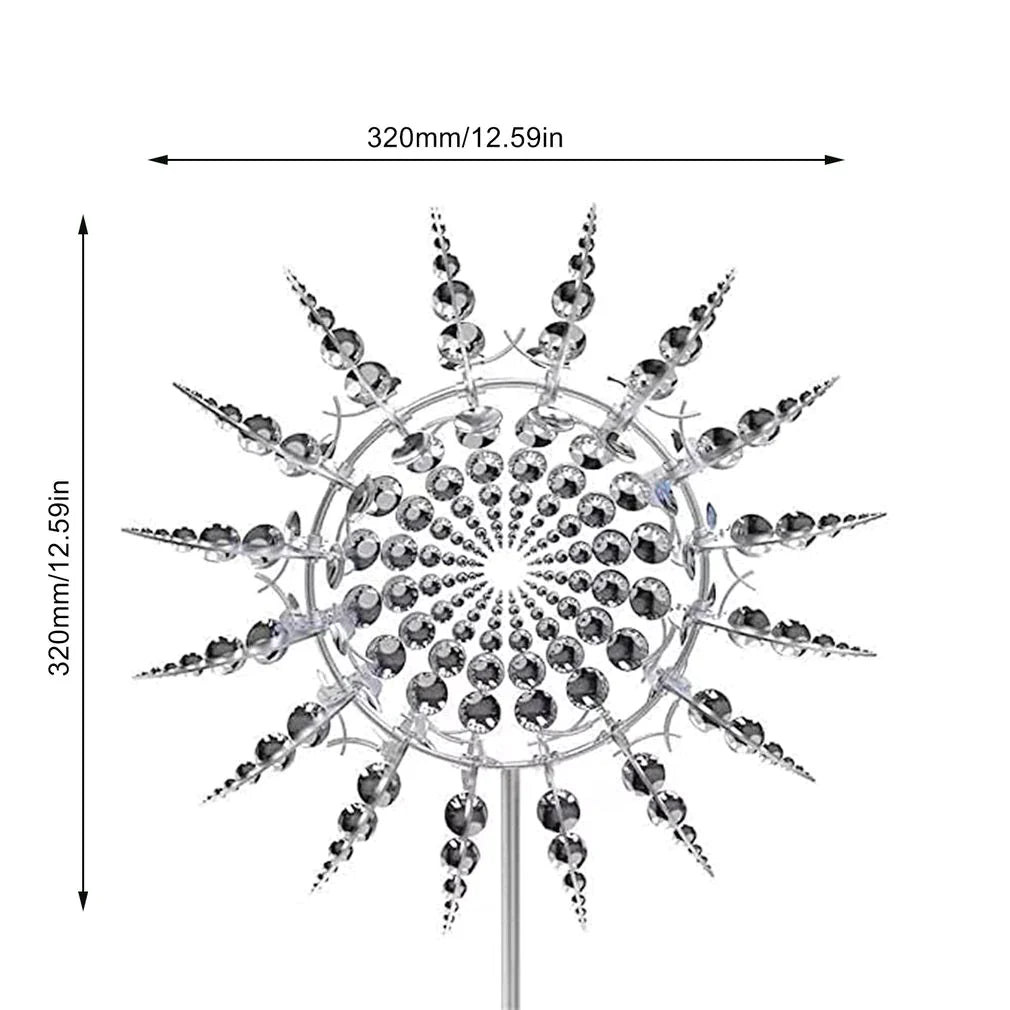 Kinetic Outdoor Wind Spinner Sculpture