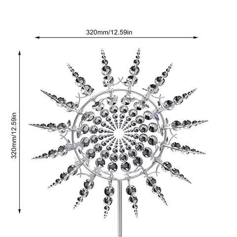 Kinetic Outdoor Wind Spinner Sculpture
