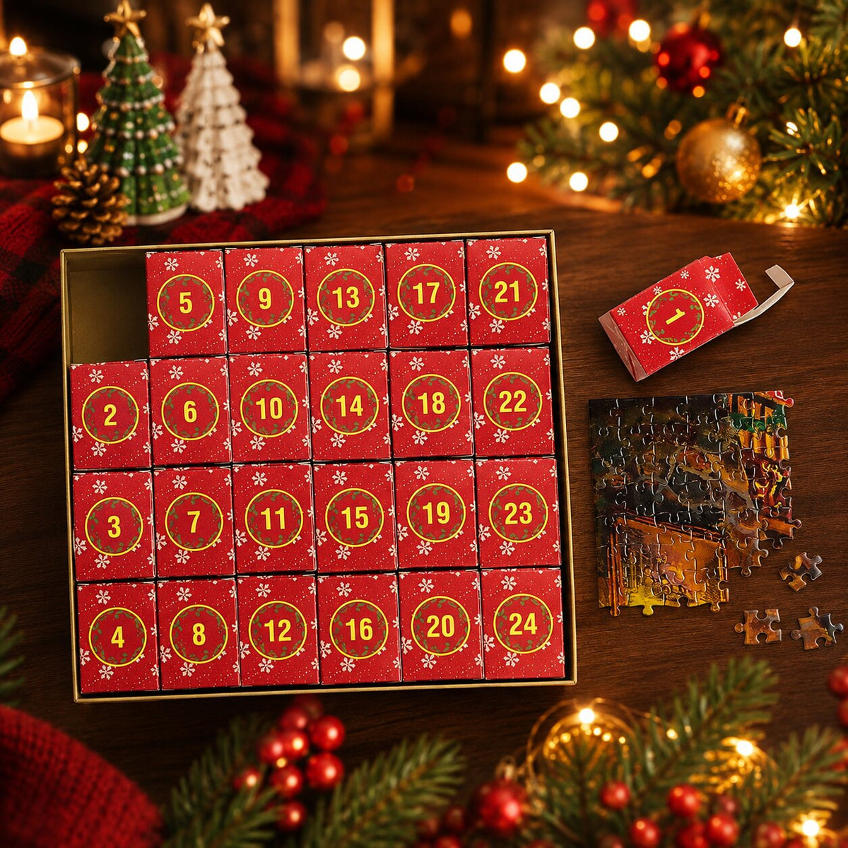 Holiday Countdown Jigsaw Advent Calendar