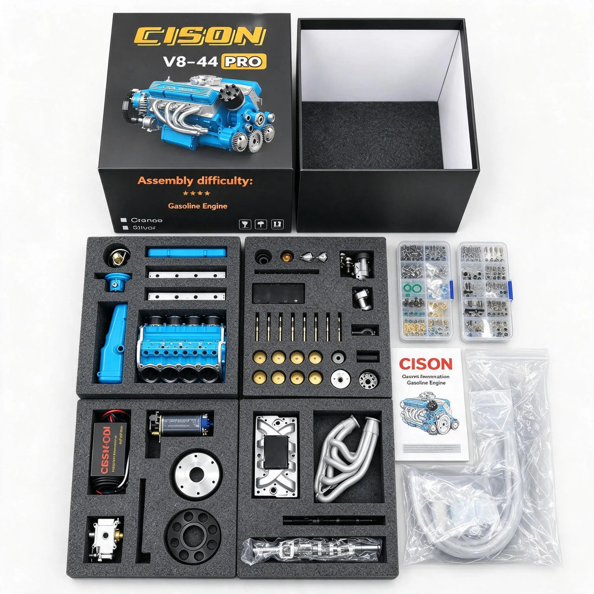 Functional Working V8 Engine Model Kit