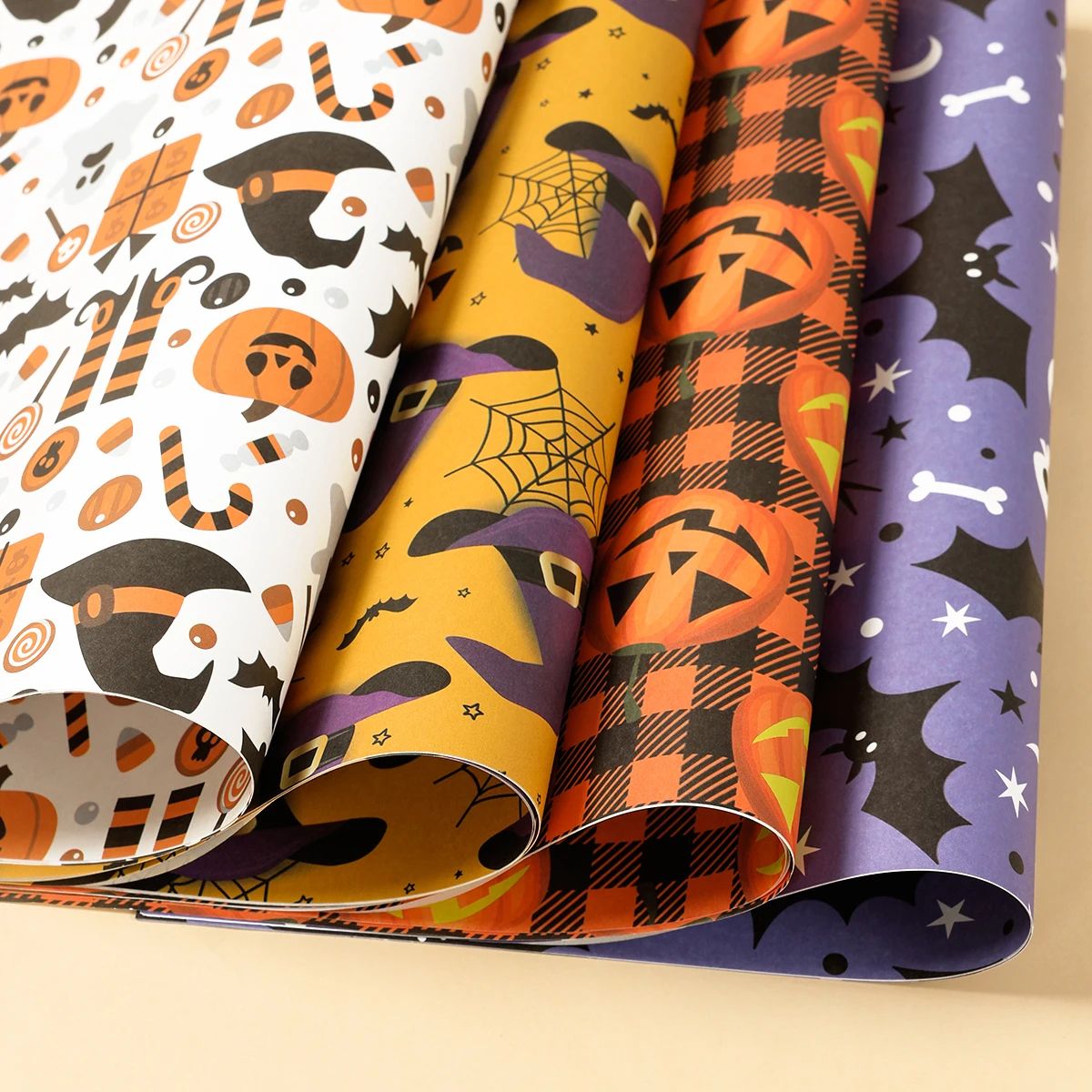 Halloween Gift Wrap Paper Sheets