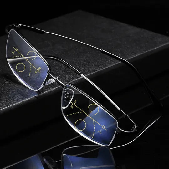 Adaptive Multi-Zone Progressive Reading Glasses
