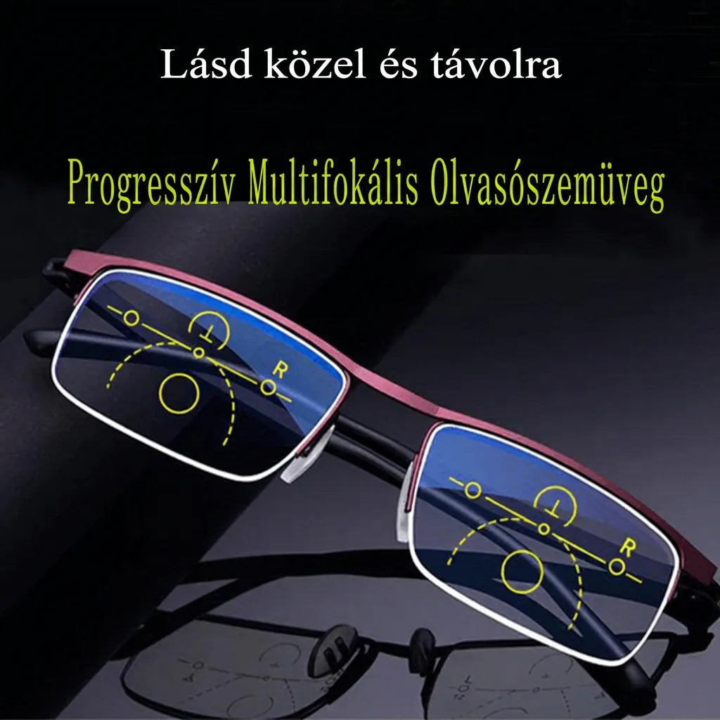 Adaptive Multi-Zone Progressive Reading Glasses