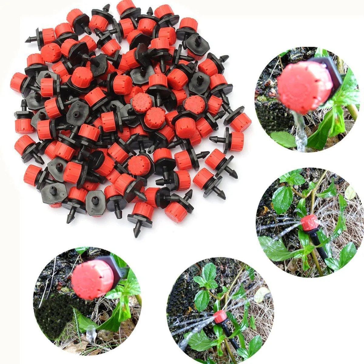 Adjustable Drip Irrigation Kit with 360-Degree Drippers