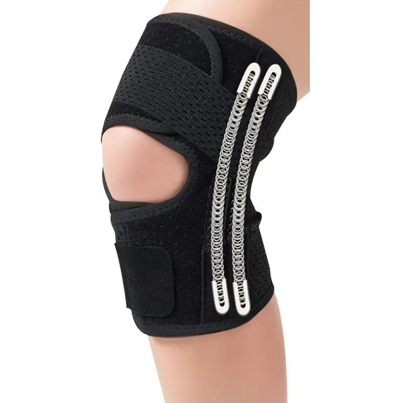 Adjustable Knee Compression Sleeve with Fastening Straps