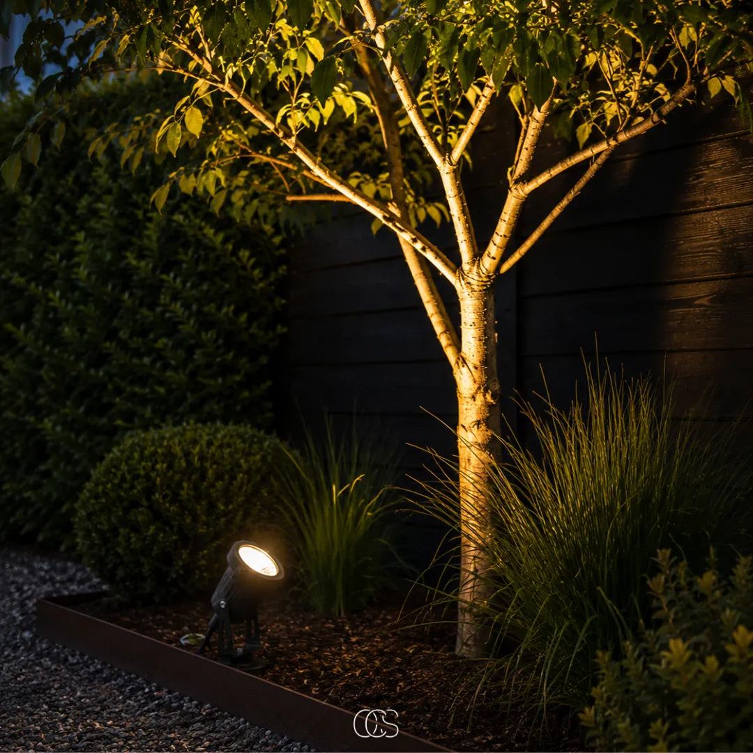 Adjustable LED Garden Spotlight with Ground Stake