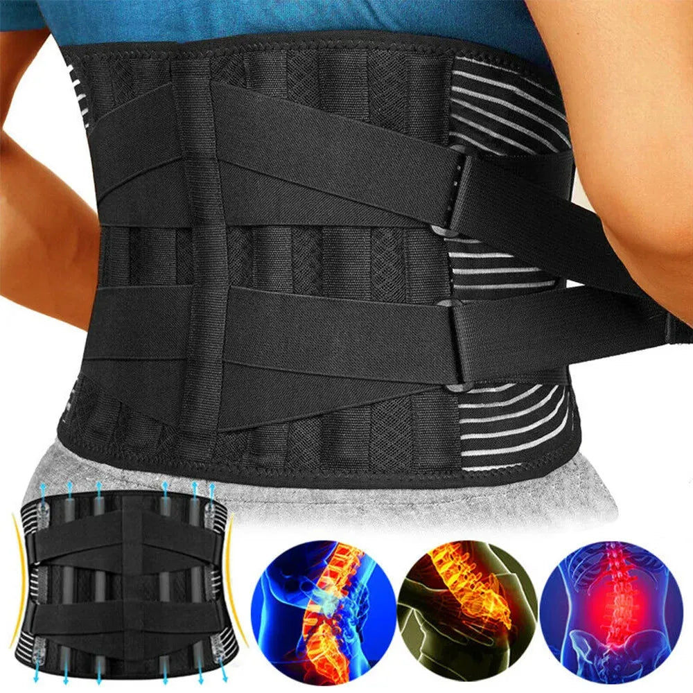 Adjustable Lumbar Support Belt with 360° Spine Stabilization