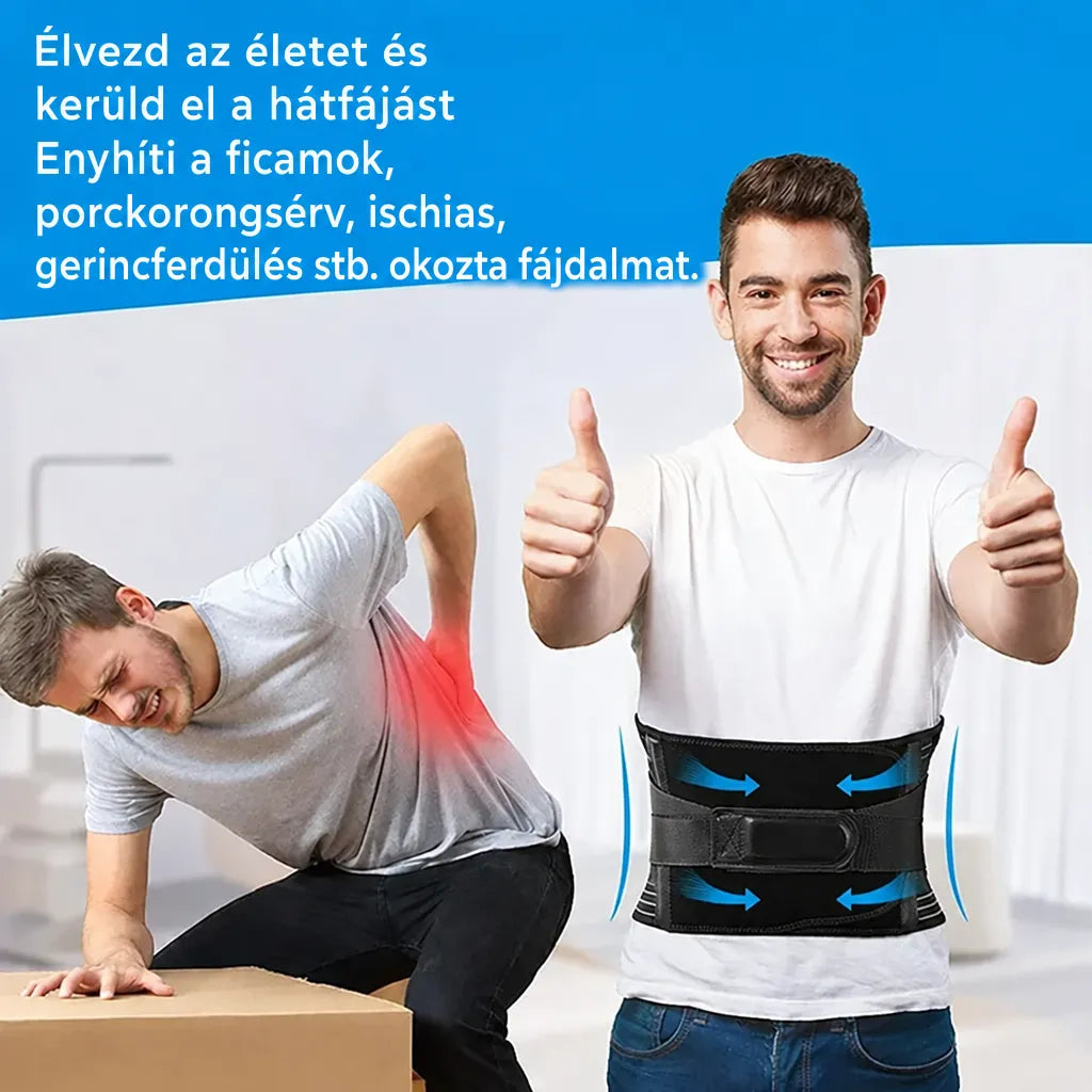Adjustable Lumbar Support Belt with 360° Spine Stabilization