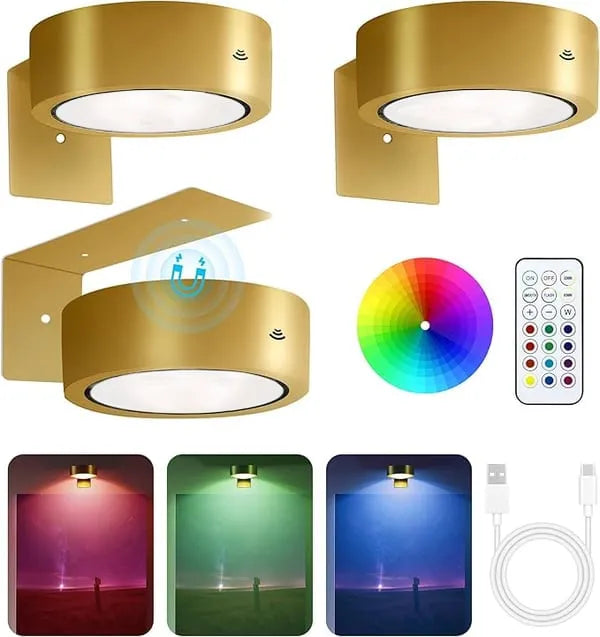 Adjustable Magnetic Picture Light with Touch Control and Remote