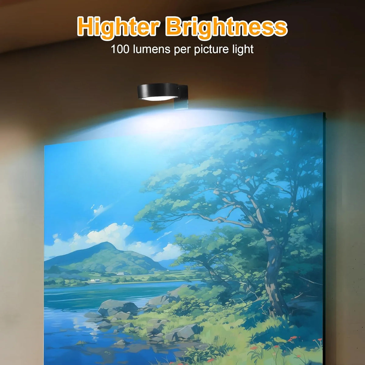 Adjustable Magnetic Picture Light with Touch Control and Remote