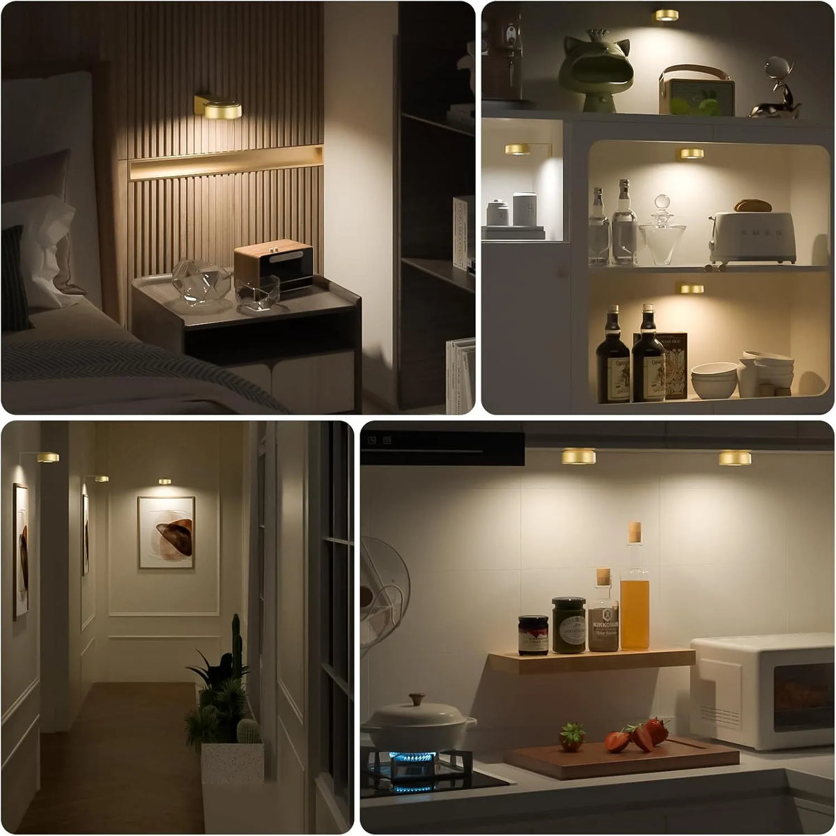Adjustable Magnetic Picture Light with Touch Control and Remote