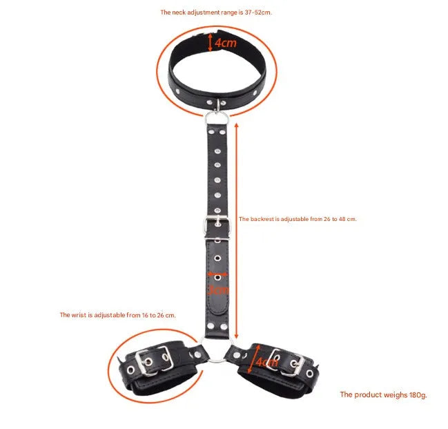 Adjustable Restraint Cuff Set for Couples