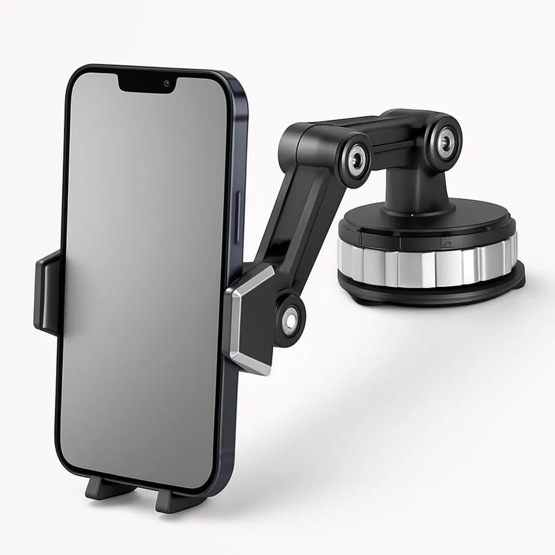 Adjustable Suction Cup Car Phone Mount with 360 Degree Rotation