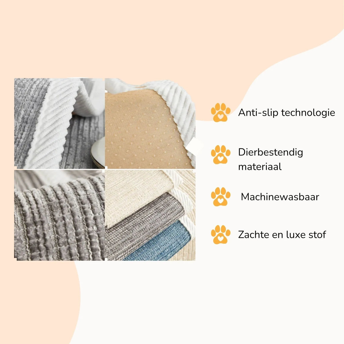 Anti-Slip Waterproof Sofa Cover with Washable Design
