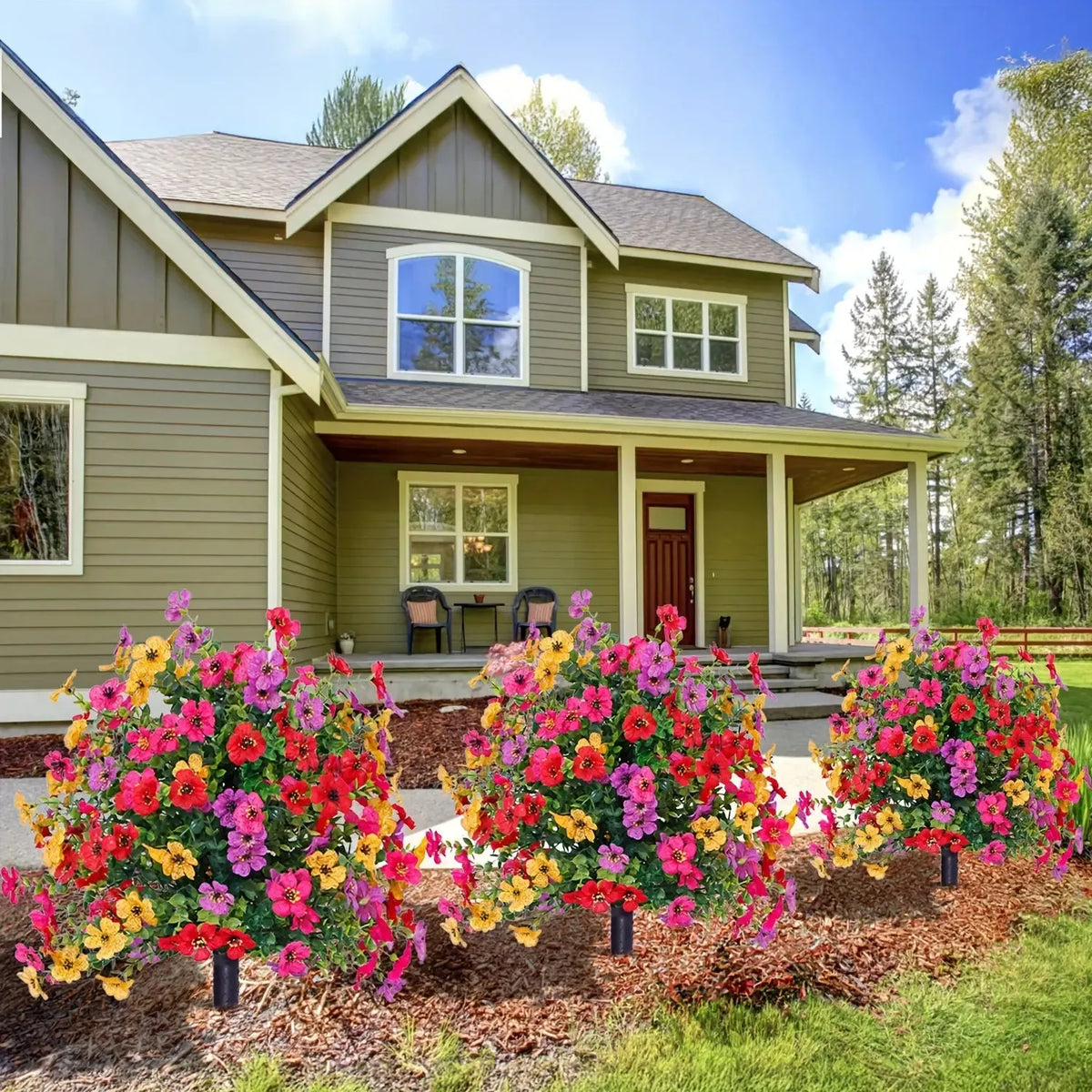 Artificial Outdoor Garden Flowers with UV Protection