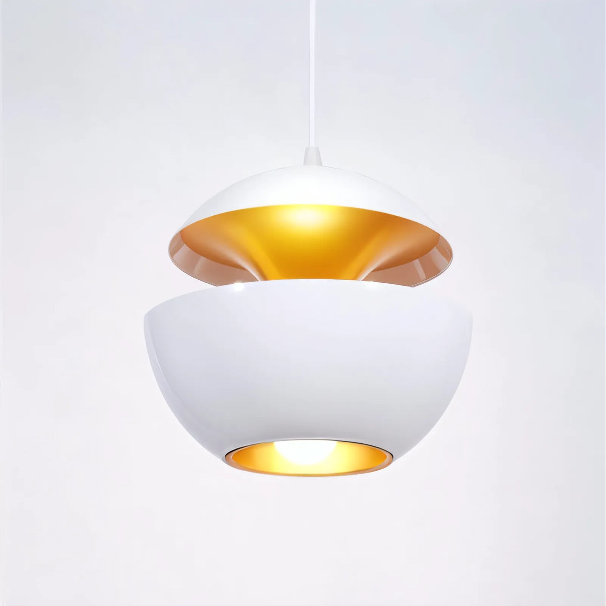 Artistic Apple-Shaped Pendant Light with Adjustable Cable