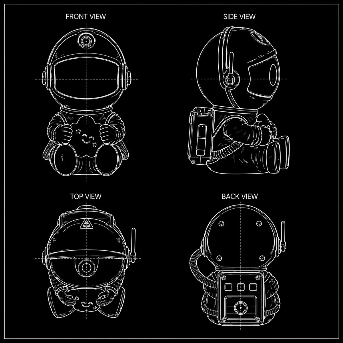 Astronaut Galaxy Star Projector with Multiple Lighting Modes