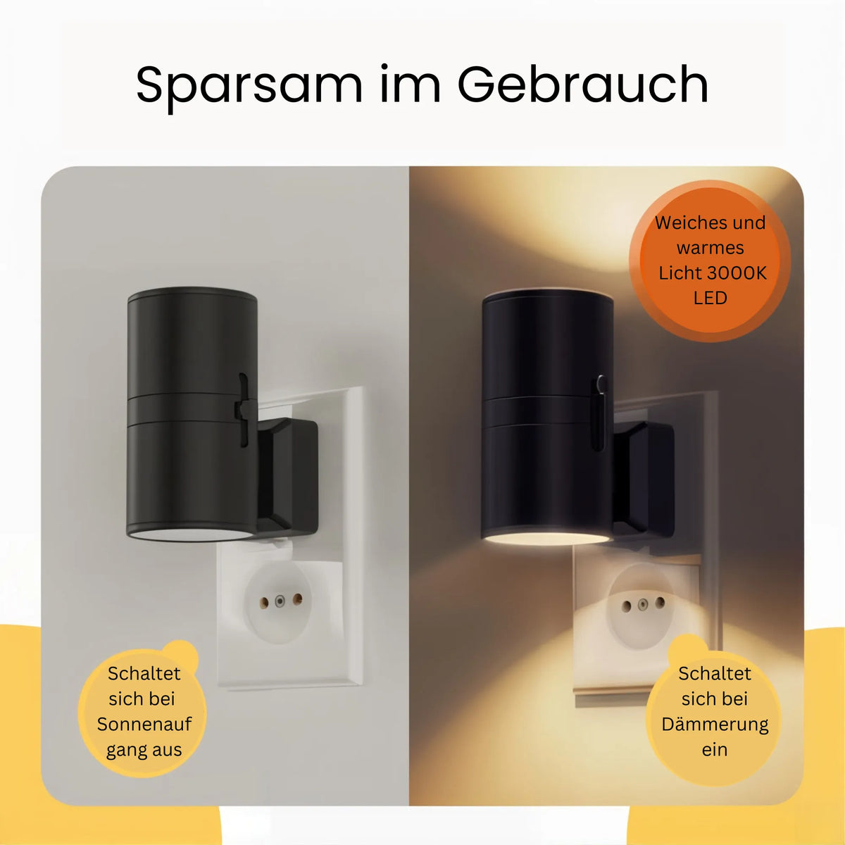 Bauhaus Dimmable LED Night Light with Sensor