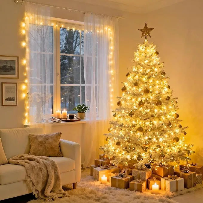 Christmas Tree LED String Lights with Remote Control