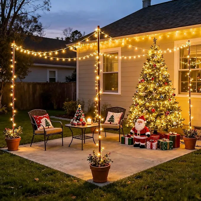 Christmas Tree LED String Lights with Remote Control