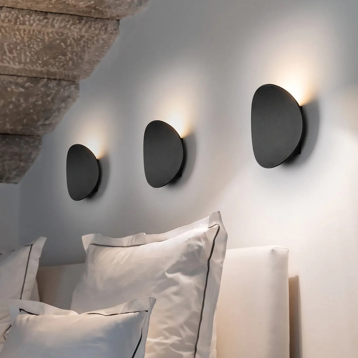 Circular Metal Wall Light with Integrated LED