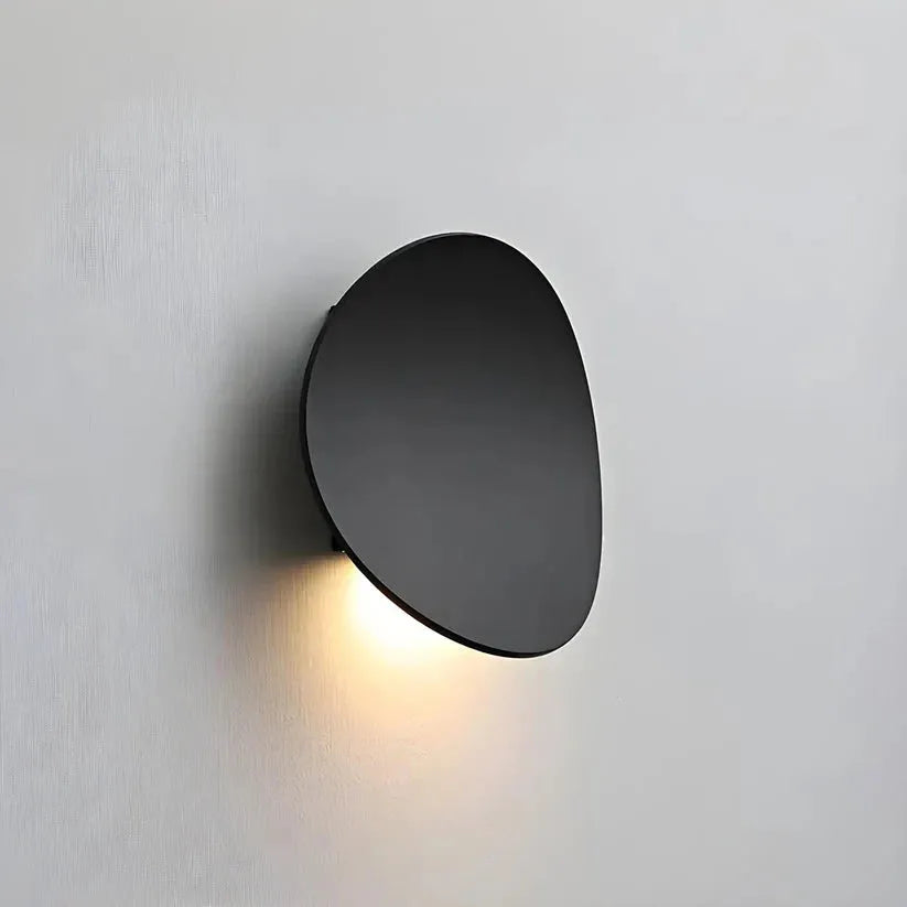 Circular Metal Wall Light with Integrated LED