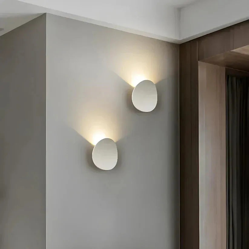 Circular Metal Wall Light with Integrated LED