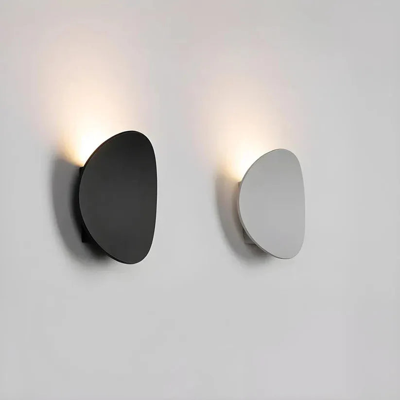 Circular Metal Wall Light with Integrated LED