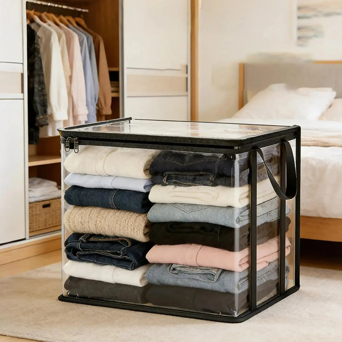 Clear Storage Bags with Reinforced Handles