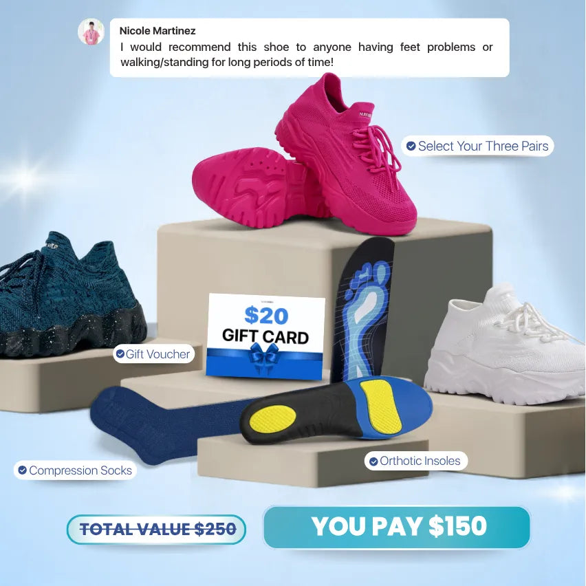 Comfort Shoe Starter Bundle with Insoles and Socks