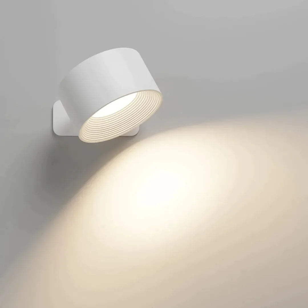 Cordless LED Wall Lamp with 360° Rotation and Touch Control