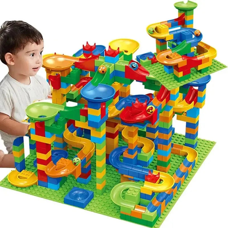 Creative Marble Run Building Block Set for Ages 3+