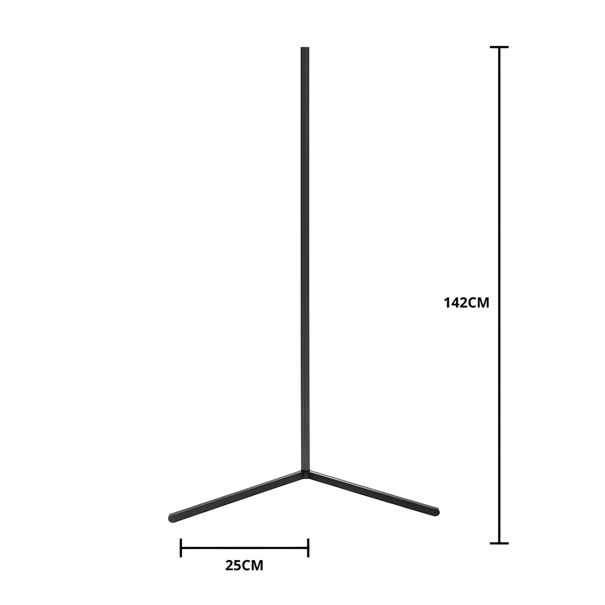 Dimmable LED Corner Floor Lamp with Remote Control