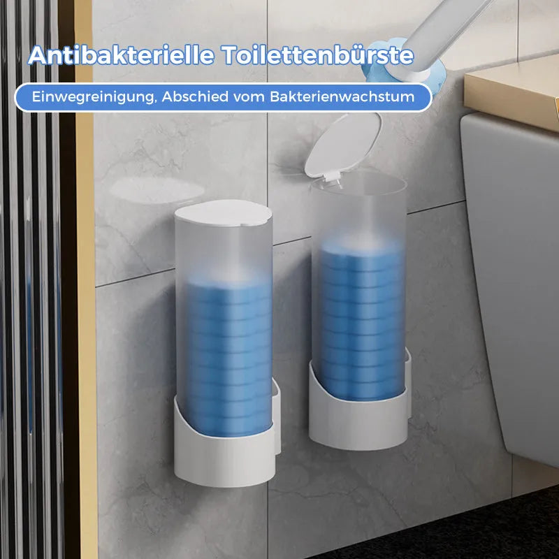 Disposable Toilet Brush with Hygienic Sponge Heads