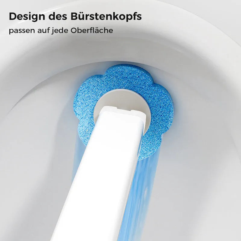 Disposable Toilet Brush with Hygienic Sponge Heads