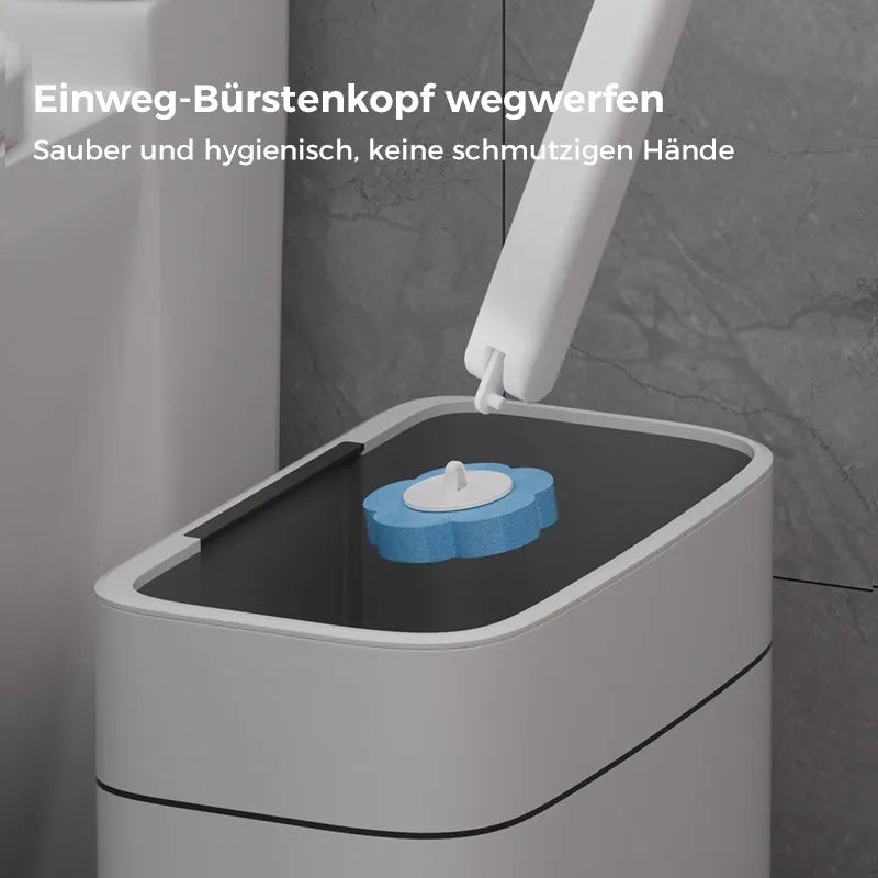 Disposable Toilet Brush with Hygienic Sponge Heads